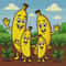 Family Of Ripe Bananas In Nature Cross Stitch Pattern PDF Instant Download 0
