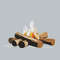 Firewood With Fire Cross Stitch Pattern PDF Instant Download 0