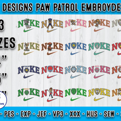 bundle 20 designs paw patrol embroidery, machine embroidery patterns
