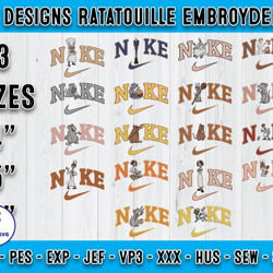 bundle 18 designs ratatouille embroidery, cartoon embroidery