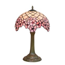Pink Cherry Blossom Tiffany Lamp Stained Glass Bedroom Decoration Handmade Light