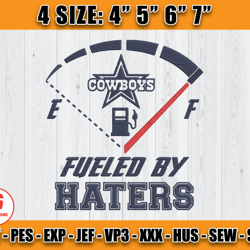 Cowboys fueled by haters Embroidery, Dallas Embroidery, Dallas Logo, NFL Team Embroidery D14 - Goldstone