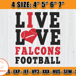 Atlanta Falcons Embroidery, NFL Falcons Embroidery, NFL Machine Embroidery Digital, 4 sizes Machine Emb Files-19-Clasqui
