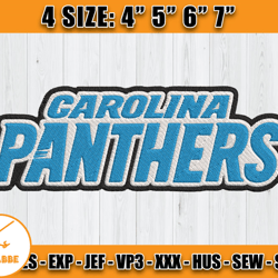 Panthers Embroidery, Embroidery, NFL Machine Embroidery Digital, 4 sizes Machine Emb Files -23 - Krabbe
