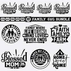 family svg design bundle