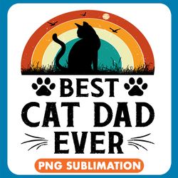 best cat dad ever black png