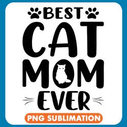 best cat mom ever black png
