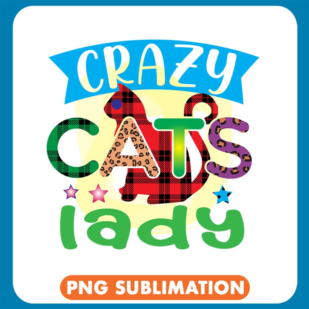 Crazy Cats Lady Buffalo Plaid Cat copy .jpg