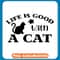 Life Is Good With A Cat Silhouette copy .jpg