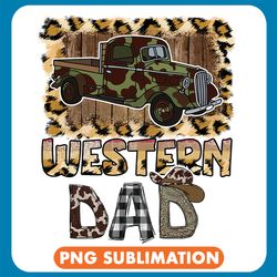 western dad camo car png