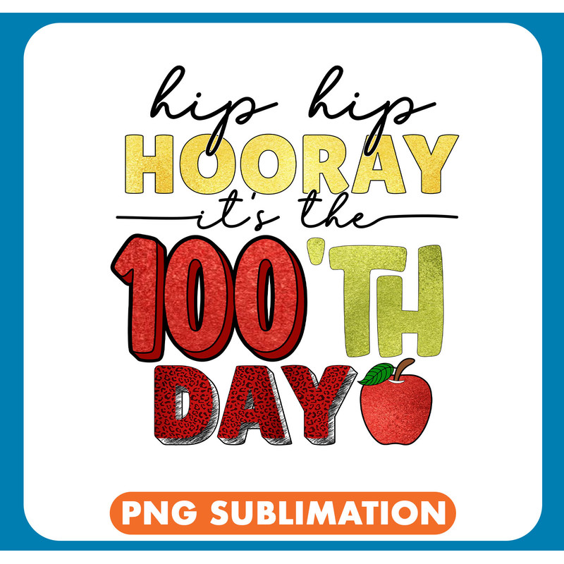 NSB0053- 2 Hip hip hooray it's the 100'th day copy .jpg