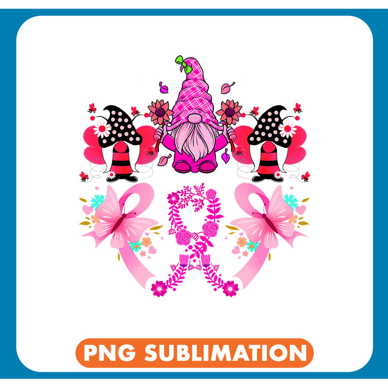 BC Breast Cancer Awareness Gnome Pumpkin Pink Ribbon Women Kids Cancer .jpg