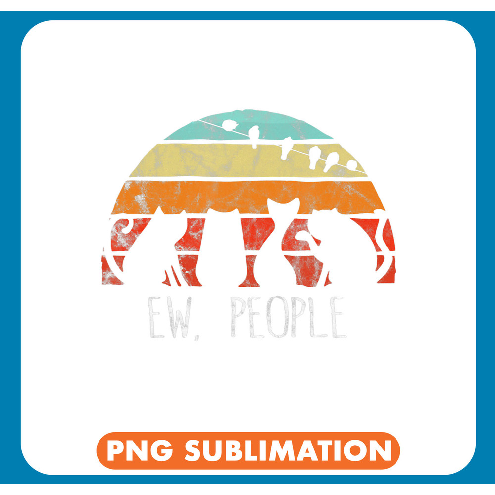 Black Cat Paws Ew People Meowy Cat Lovers Retro Sun Vintage .jpg