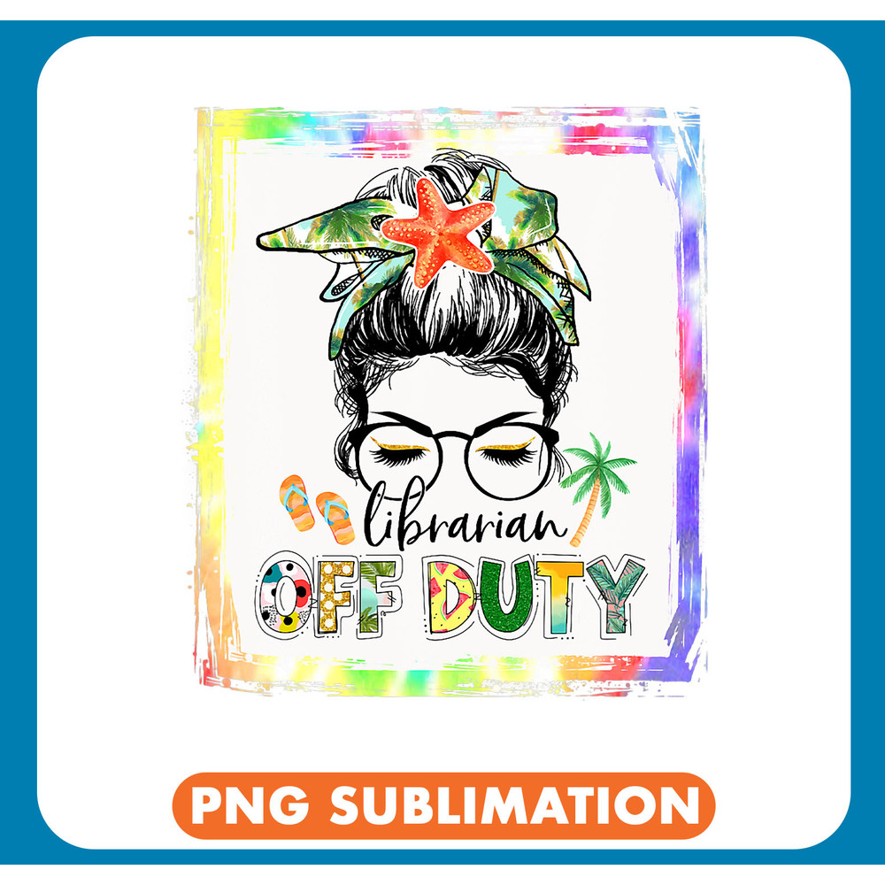 Bleached Librarian Off Duty Messy Bun Librarian Summer Vibe .jpg