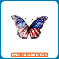 butterfly usa flag 4th of july for women girl 1 png