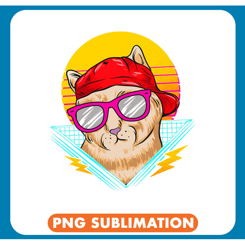 Cat Paws Cool Cat Retro Aesthetic Vaporwave Streetwear .jpg