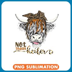 cattle cow leopard highland cow not today heifer western farm animals 1 png