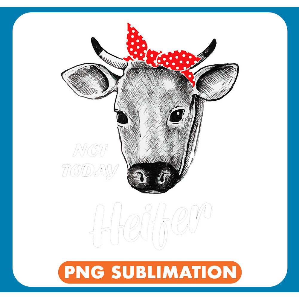 Cattle Cow Womens Farm Cow Not Today Heifer Tee Country Graphic Funny .jpg