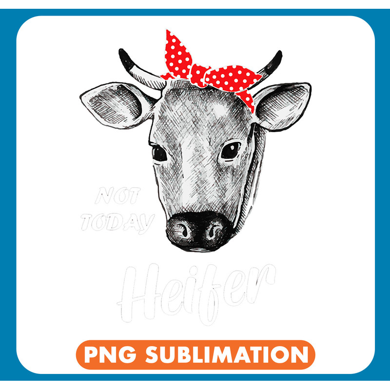 Cattle Cow Womens Farm Cow Not Today Heifer Tee Country Graphic Funny .jpg