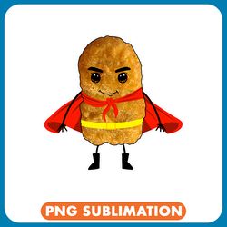 chicken poultry funny chicken nuggets hero kawaii chicken nuggets novelty png
