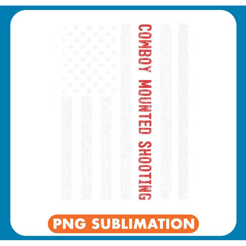 Cowboy Mounted Shooting American Flag 4th of July .jpg