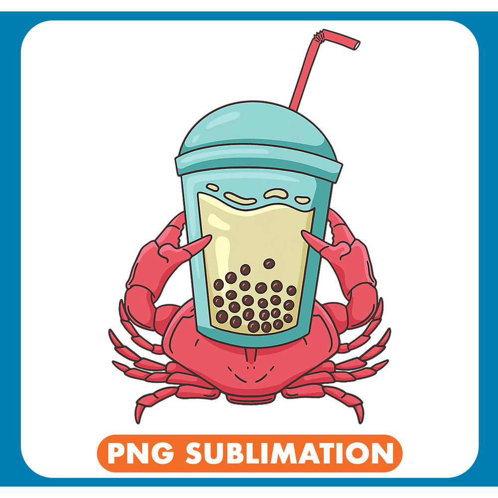 Crabs Bubble Tea Crab Boba Boba Funny .jpg