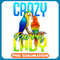 Crazy Parrot Lady Gift Women Bird Mom Blue Scarlett Macaw .jpg