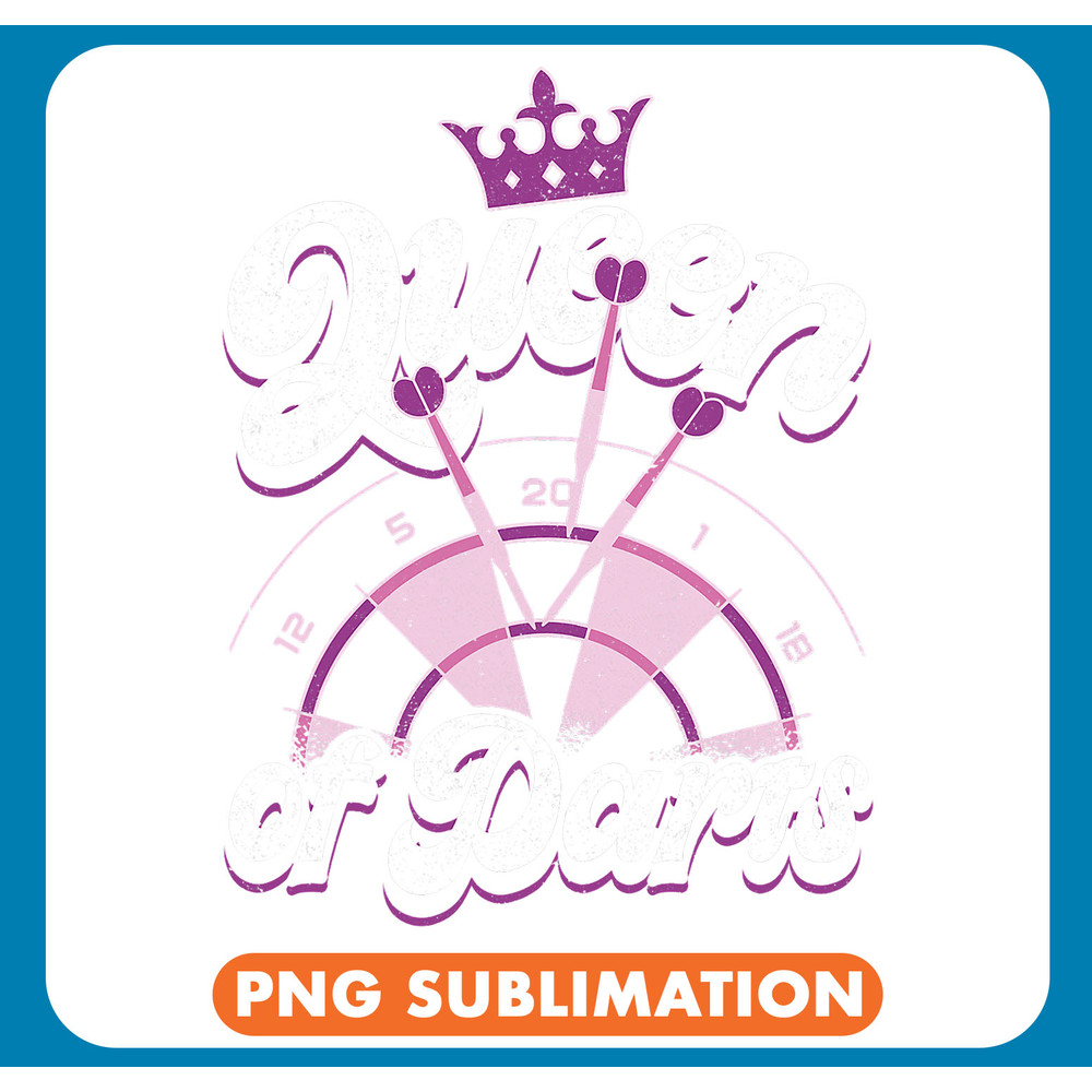 Darts Champion Vintage Arrow Dartboard Dart Player Queen Of .jpg