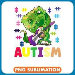 dinosaur dino autistic proud autism rock my own rhythm dinosaur music lover png