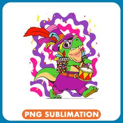 dinosaur dino dino drummer play carnival fancy dress colourful drum dinosaur png