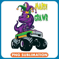 dinosaur dino dino mardi gras funny t rex dinosaur monster truck mardi grawr png