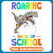 Dinosaur Dino Roaring Into 100 Days Of School Apparel T Rex Boys .jpg