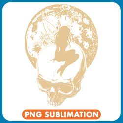 fairy grunge fairycore fairy tale with elf ears skull moon a png