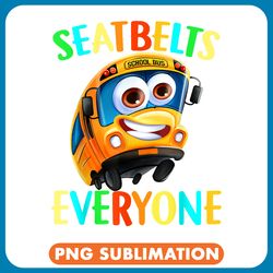 funny bus driver seatbelts everyone cool back to school png