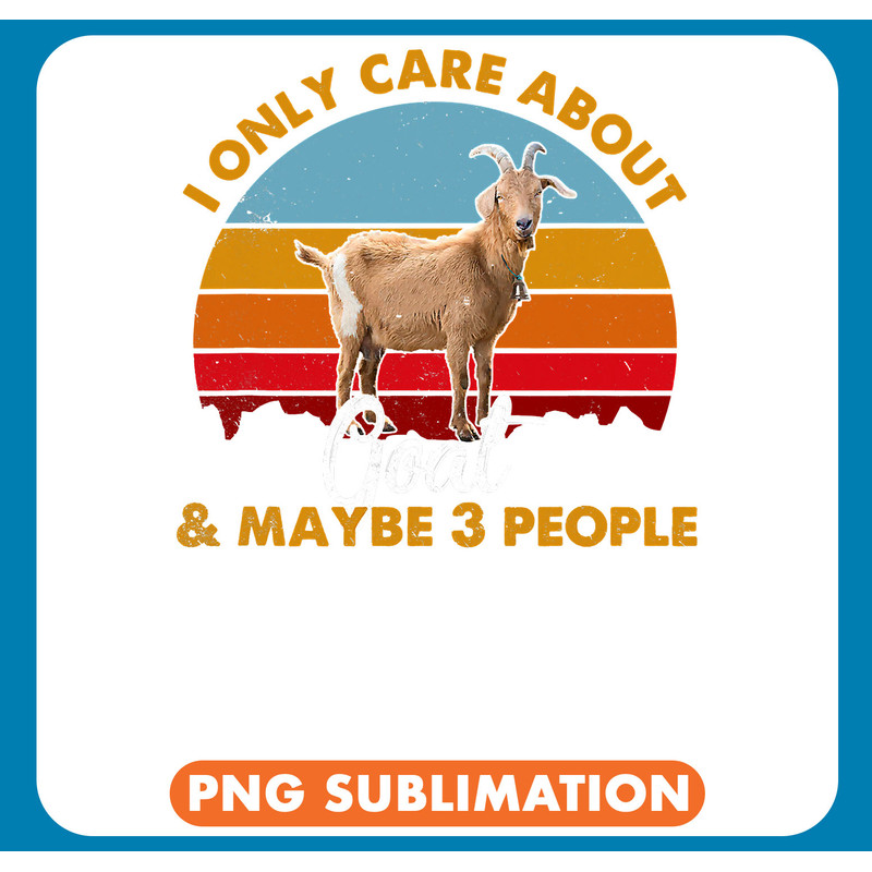 Funny Goat Retro Style Sunset Goat 240 Goat Lover .jpg