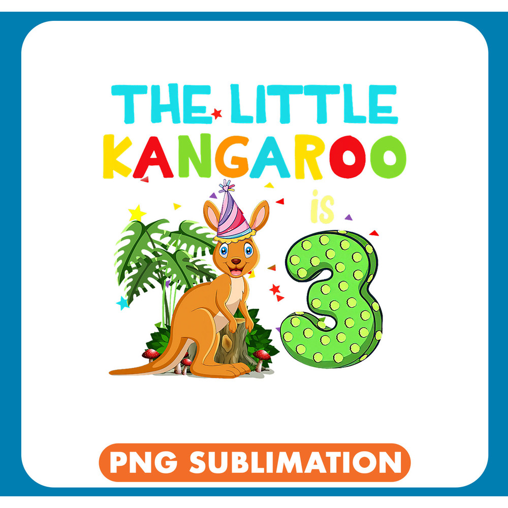 Funny Kangaroo 3rd Birthday Shirts Kangaroo Birthday Shirt 3 Year Old .jpg