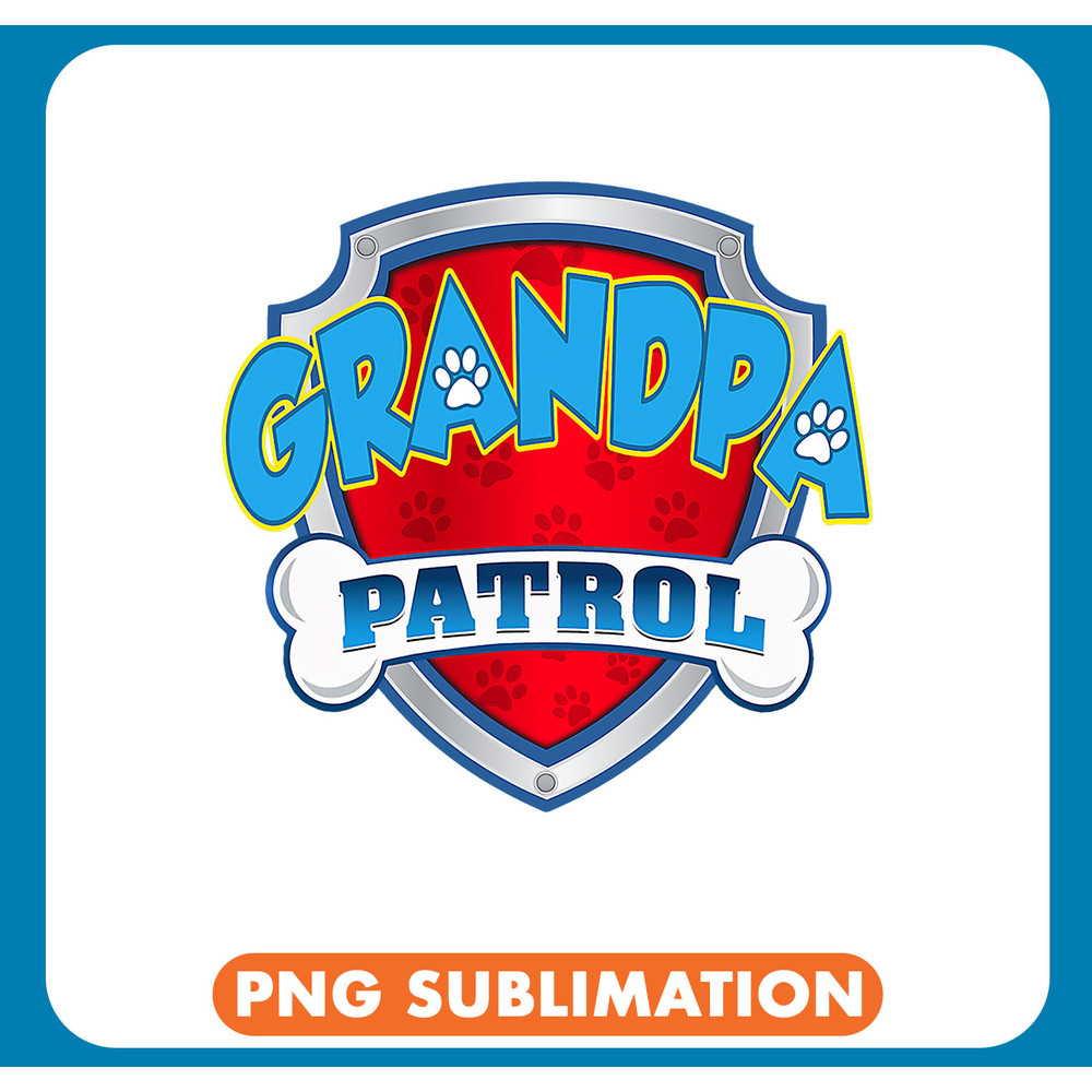 Grandpa Patrol Shirt Dog Mom Dad Funny .jpg