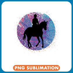 horse lover equestrian horse girl who loves stallions riding cool sunset png