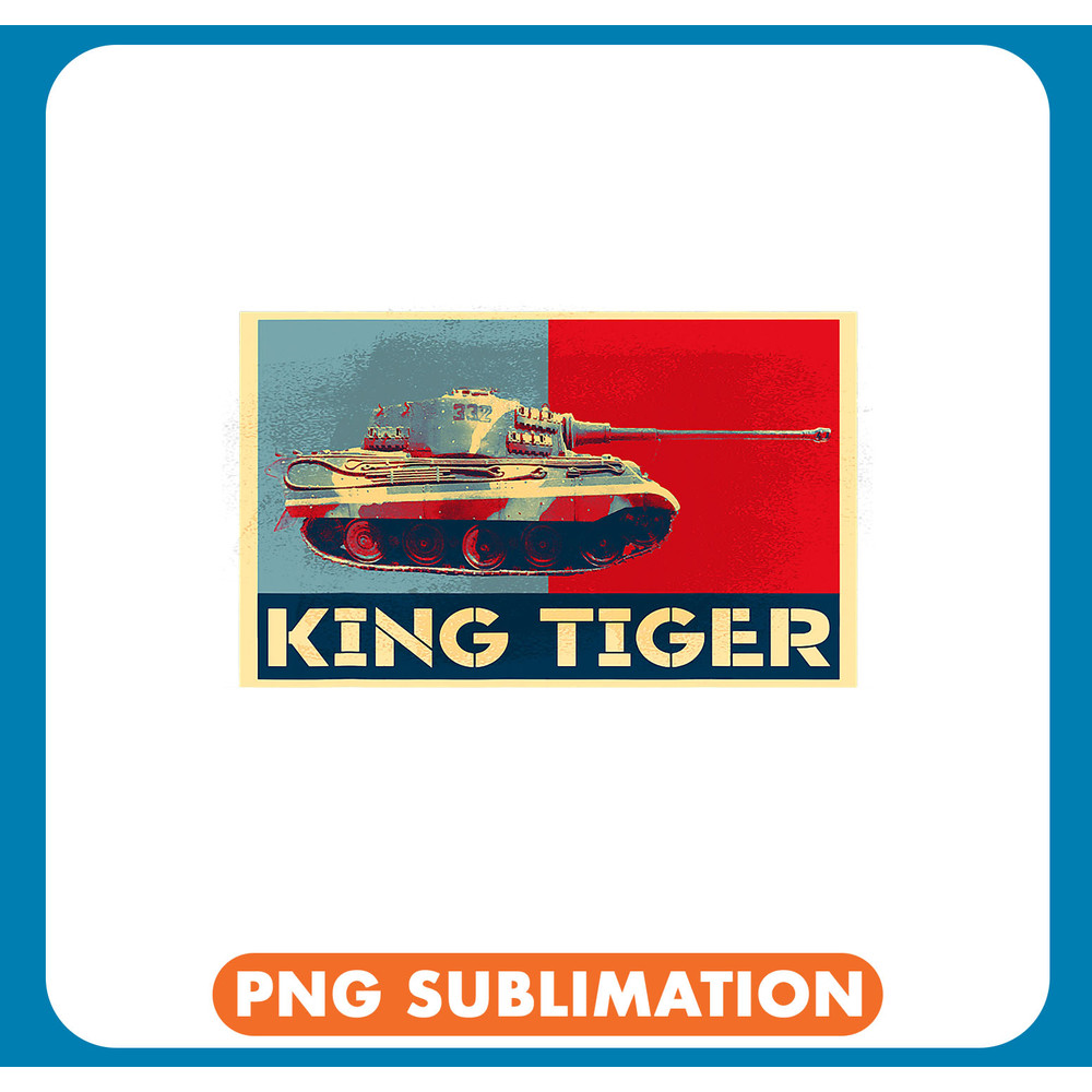 King Tiger Tank Military 2WW2 German Army WWII Tank Mens Goods Clothes Military .jpg