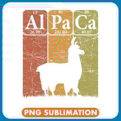 llama lover alpaca periodic table elements llama alpaca vintage 21png