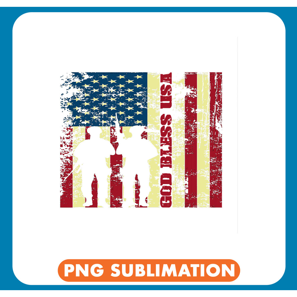 May God Bless USA 2Veteran Silhouettes Design .jpg