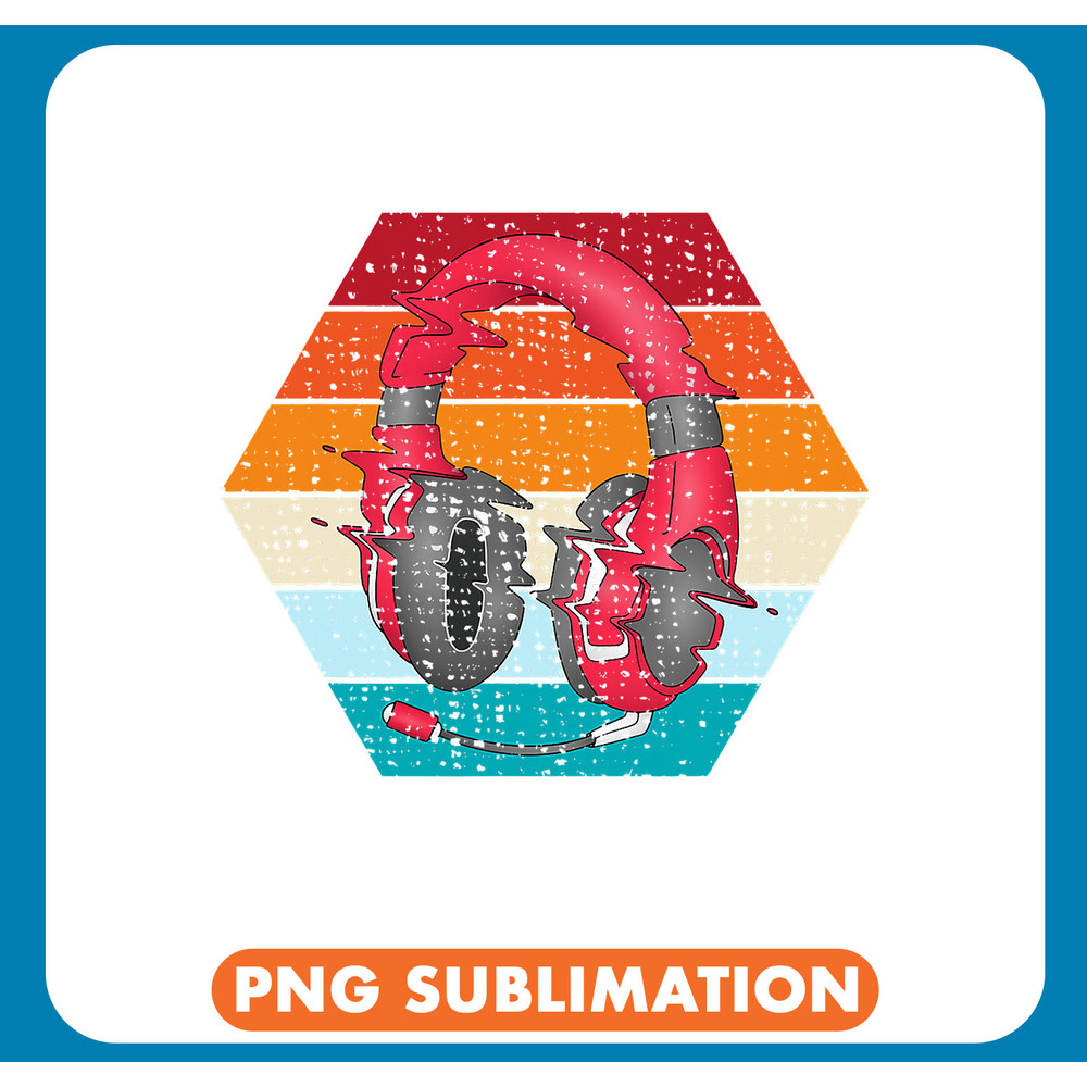 Music Lover Producer DJ Gifts Funny Retro Headphones .jpg