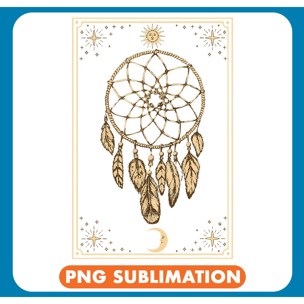 Mystical Dreamcatcher Stars Sun Moon Phases Witchy .jpg