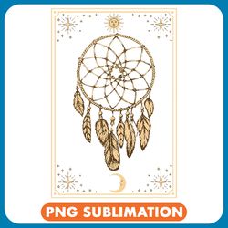 mystical dreamcatcher stars sun moon phases witchy png