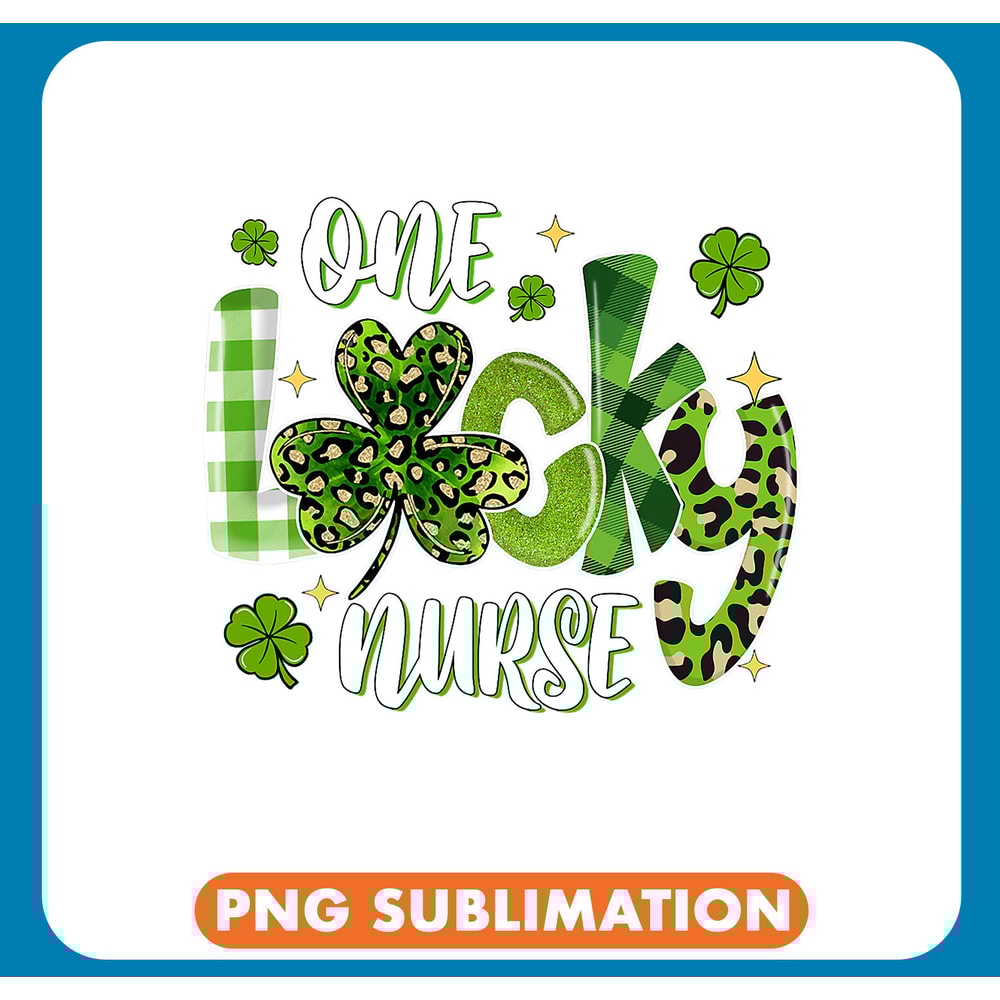 Nursing St Patricks Day One Lucky Nurse Saint Pattys Scrub Top Women 1 .jpg