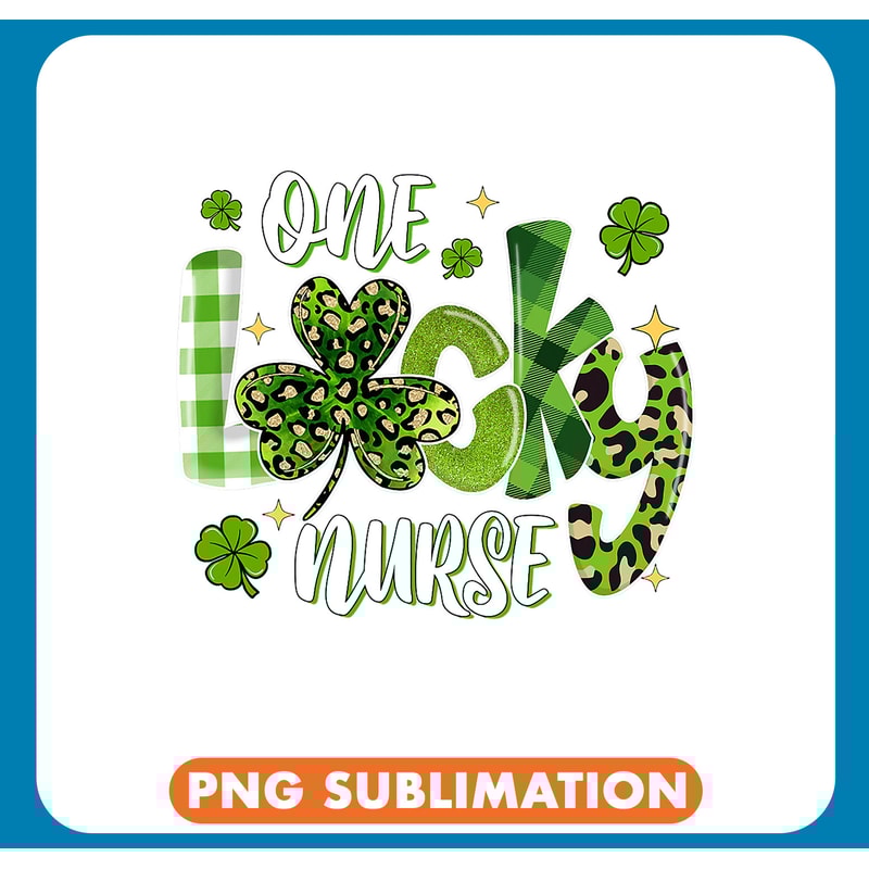 Nursing St Patricks Day One Lucky Nurse Saint Pattys Scrub Top Women 1 .jpg