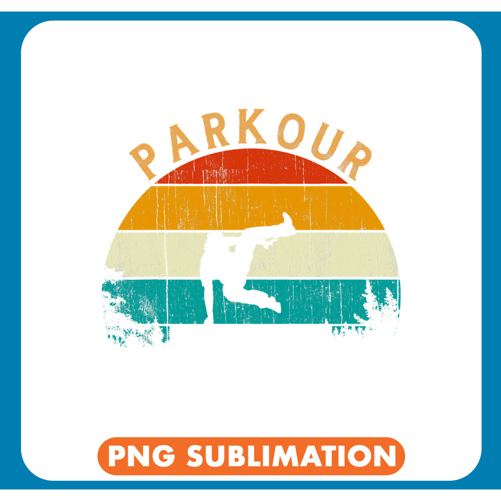 Parkour Lover Vintage Retro Style Activity Silhouette Freerunning Parkour .jpg