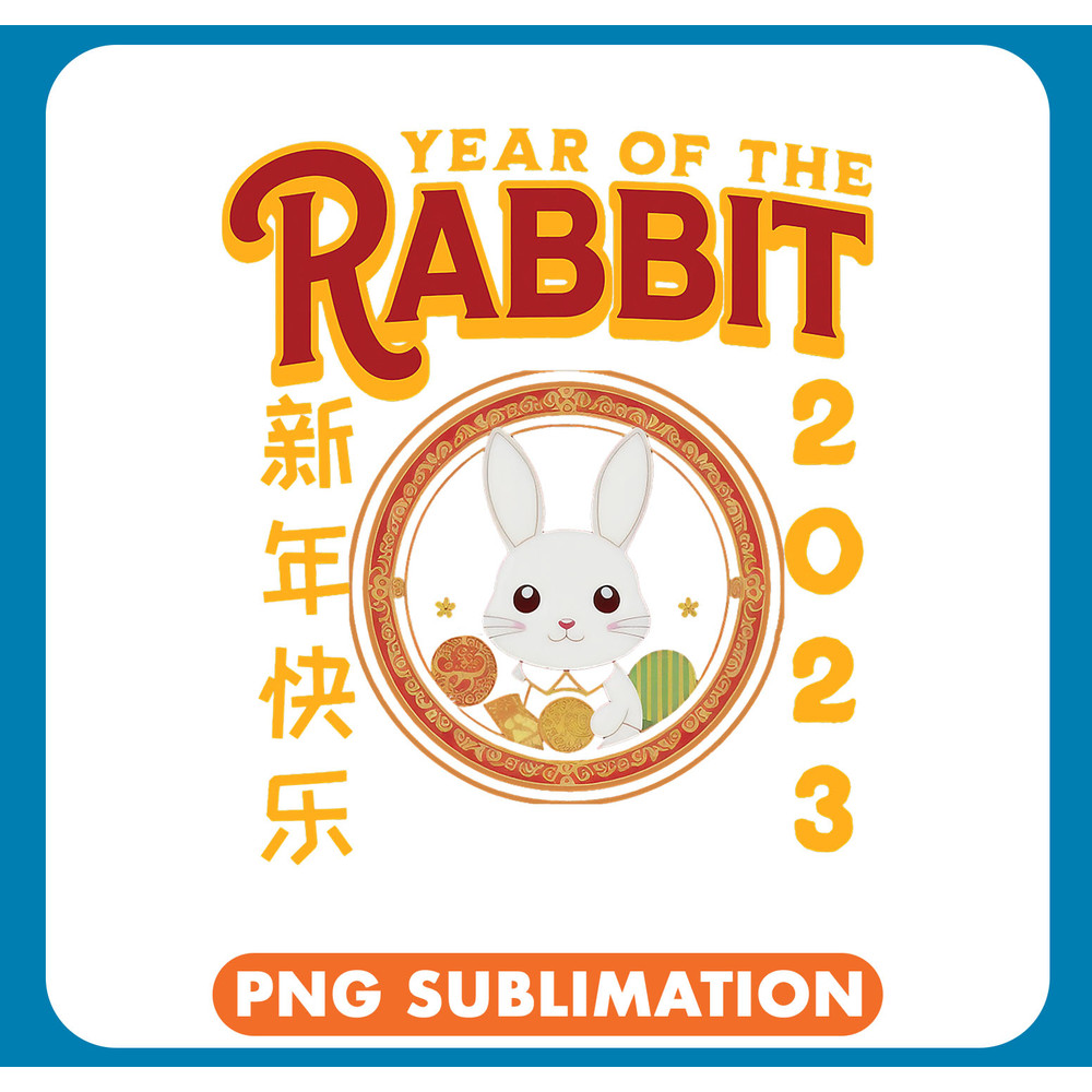 Rabbits Cute Chinese New Year Year Of The Rabbit Boys Girls .jpg
