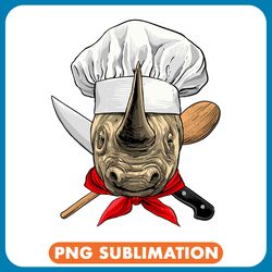 rhino lover restaurant rhinoceros chef cook kitchen cooking lover rhino png