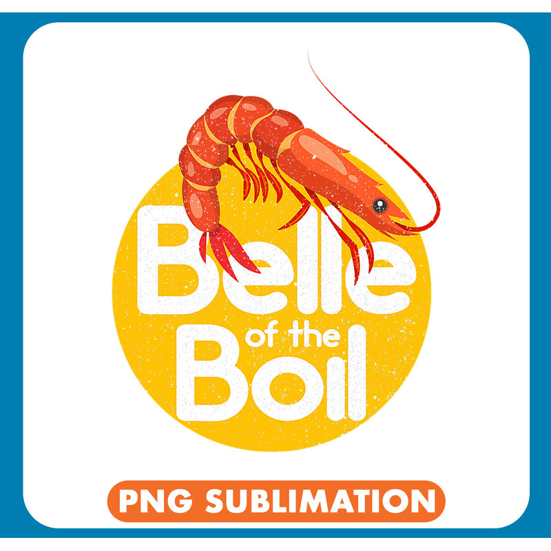 Shrimps Belle of The Boil Funny Womens Retro Seafood .jpg